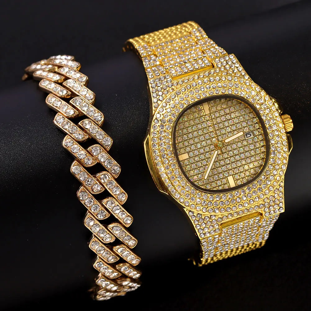 Women Luxury Iced Out Watches Bracelet Set – PrettyPeopleRule, Beauty